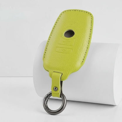 BMW Goatskin Key Fob Cover - Symmetric Smart Fob - Green