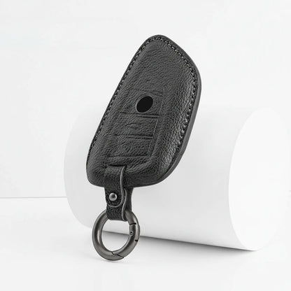 BMW Goatskin Key Fob Cover - Wide-Slot Blade - Black