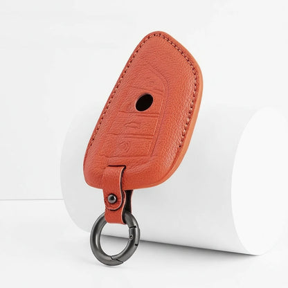 BMW Goatskin Key Fob Cover - Wide-Slot Blade - Brown