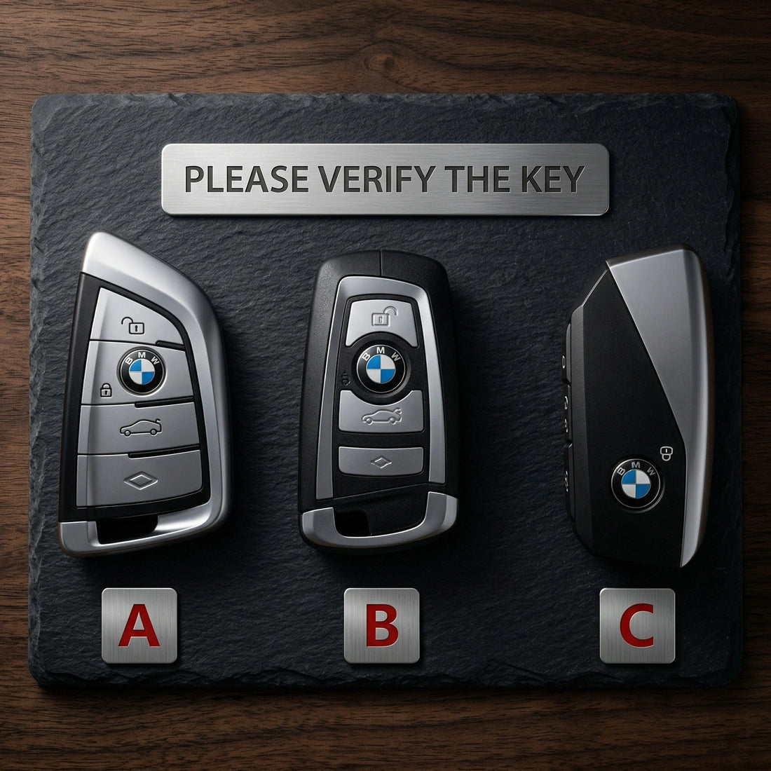 BMW Hand - Stitched Alcantara Key Fob Cover - All Types - A