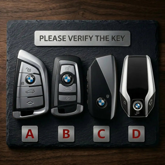 BMW Hand - Stitched Alcantara Key Fob Cover - All Types - A
