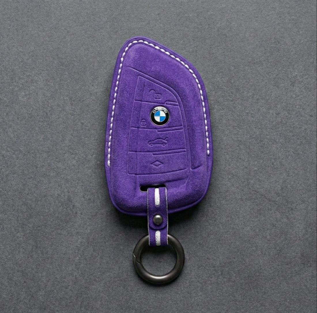 BMW Hand - Stitched Alcantara Key Fob Cover - All Types - A