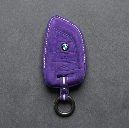BMW Hand - Stitched Alcantara Key Fob Cover - All Types - A