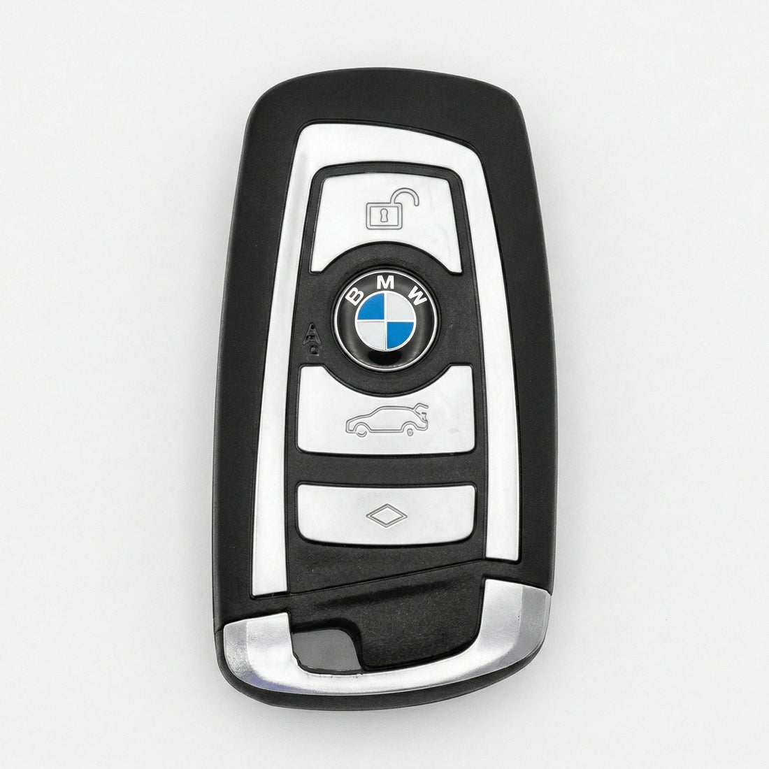 BMW Hand - Stitched Alcantara Key Fob Cover - Symmetric Smart Fob - White
