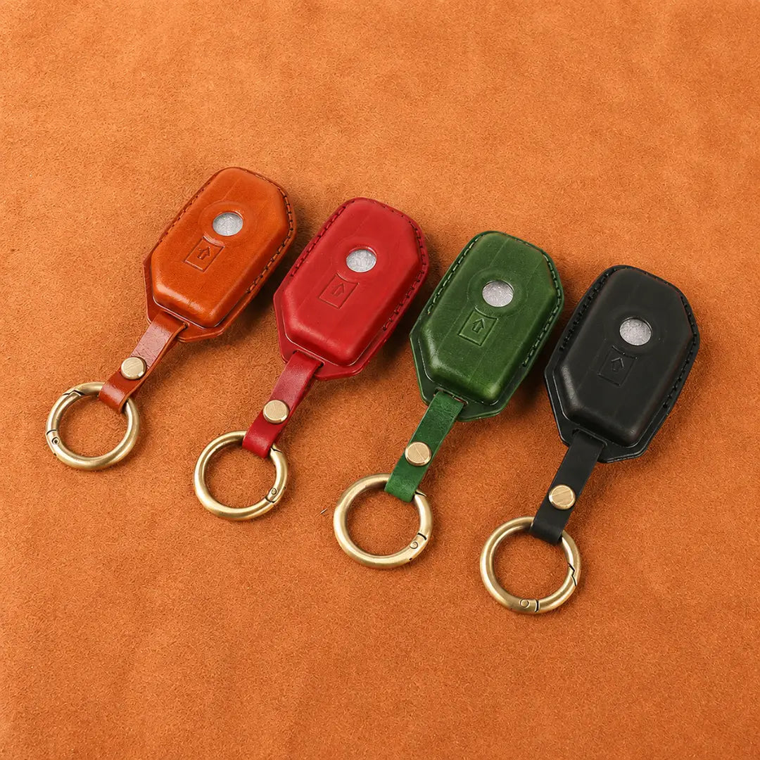 BMW Vintage Leather Key Fob Case Motorrad Comparison