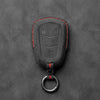 Cadillac Hand-Stitched Alcantara Key Fob Cover – Crest Shield 5-Button