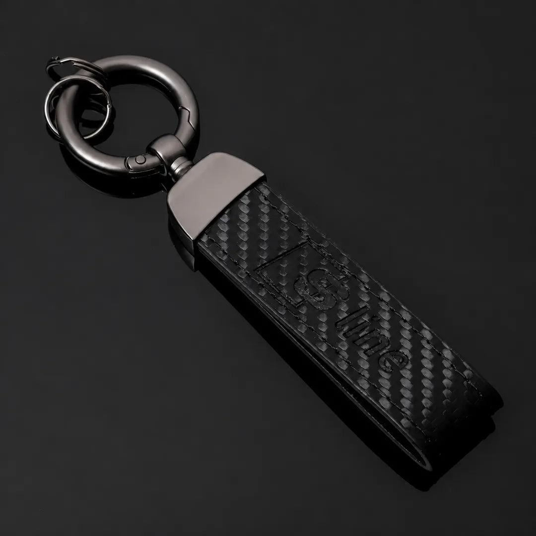Carbon Fiber Leather Key Strap Keychain – Performance Emblem - Audi S Line