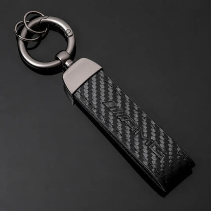 Carbon Fiber Leather Key Strap Keychain – Performance Emblem - Mercedes AMG