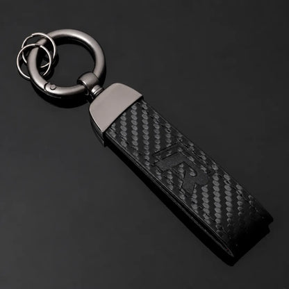 Carbon Fiber Leather Key Strap Keychain – Performance Emblem - VW R