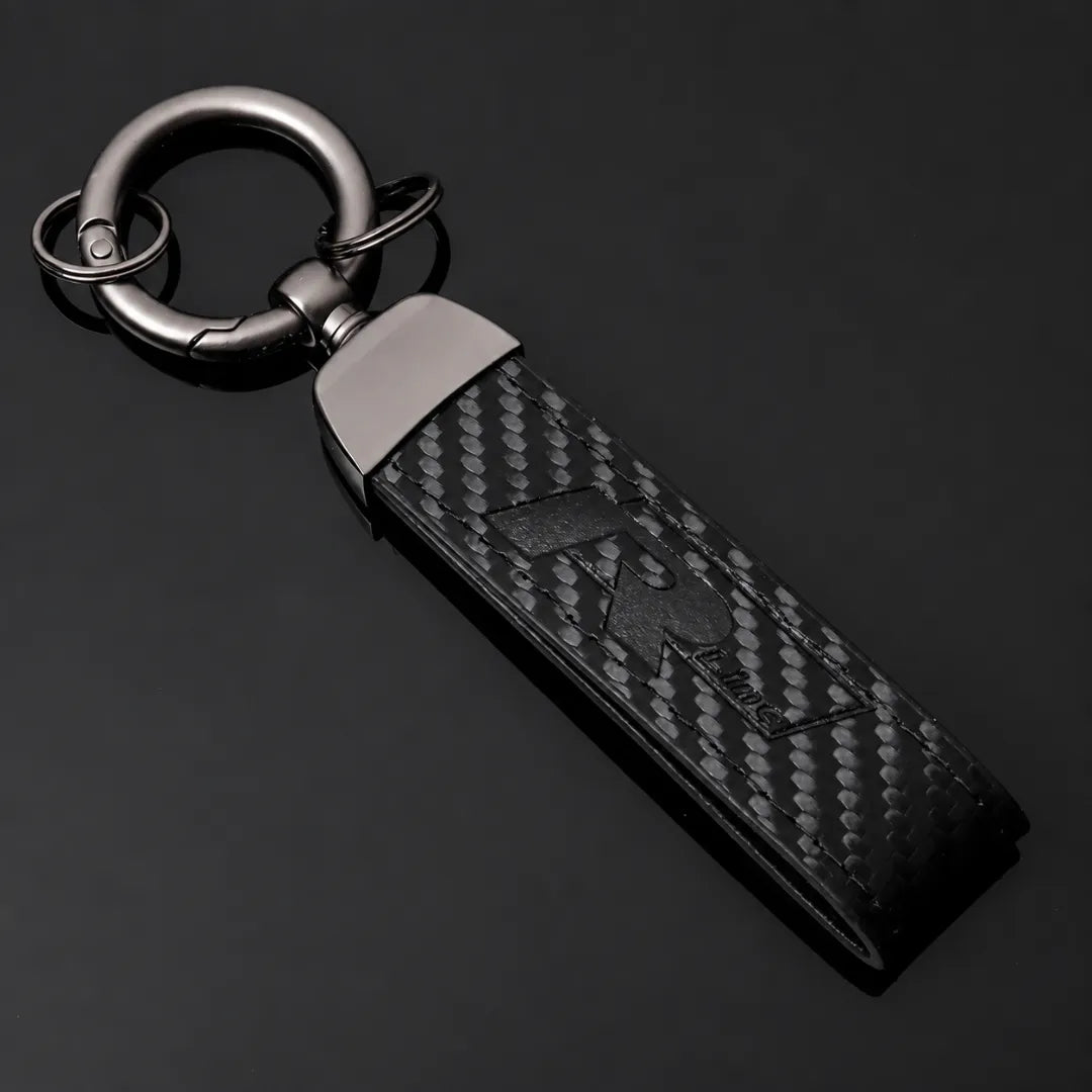 Carbon Fiber Leather Key Strap Keychain – Performance Emblem - VW R Line