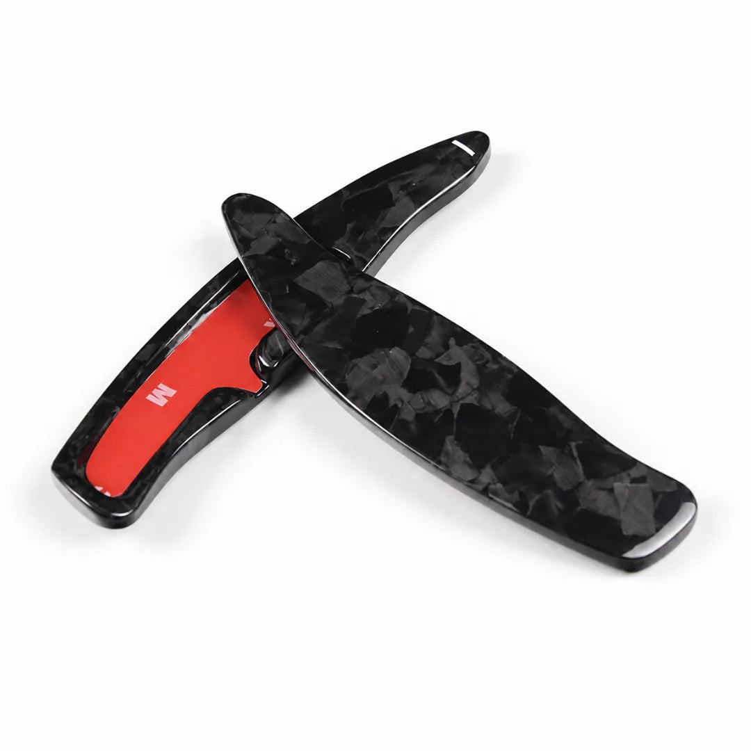 Carbon Fiber Paddle Shifters For Porsche Panamera, Cayenne, Macan, 718, 911 & 918 - Back Side