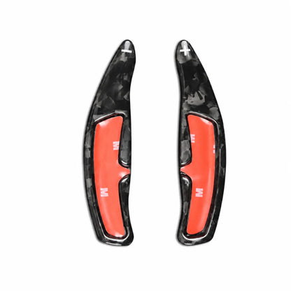 Carbon Fiber Paddle Shifters For Porsche Panamera, Cayenne, Macan, 718, 911 & 918 - Forged Black