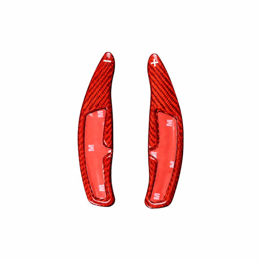 Carbon Fiber Paddle Shifters For Porsche Panamera, Cayenne, Macan, 718, 911 & 918 - Red