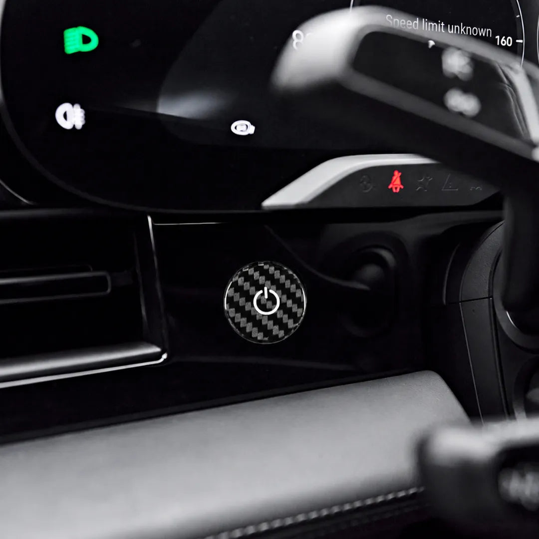 Carbon Fiber Start Button for Porsche Taycan 2022-2024
