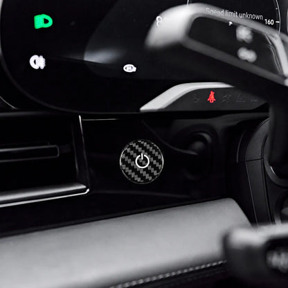 Carbon Fiber Start Button for Porsche Taycan 2022-2024