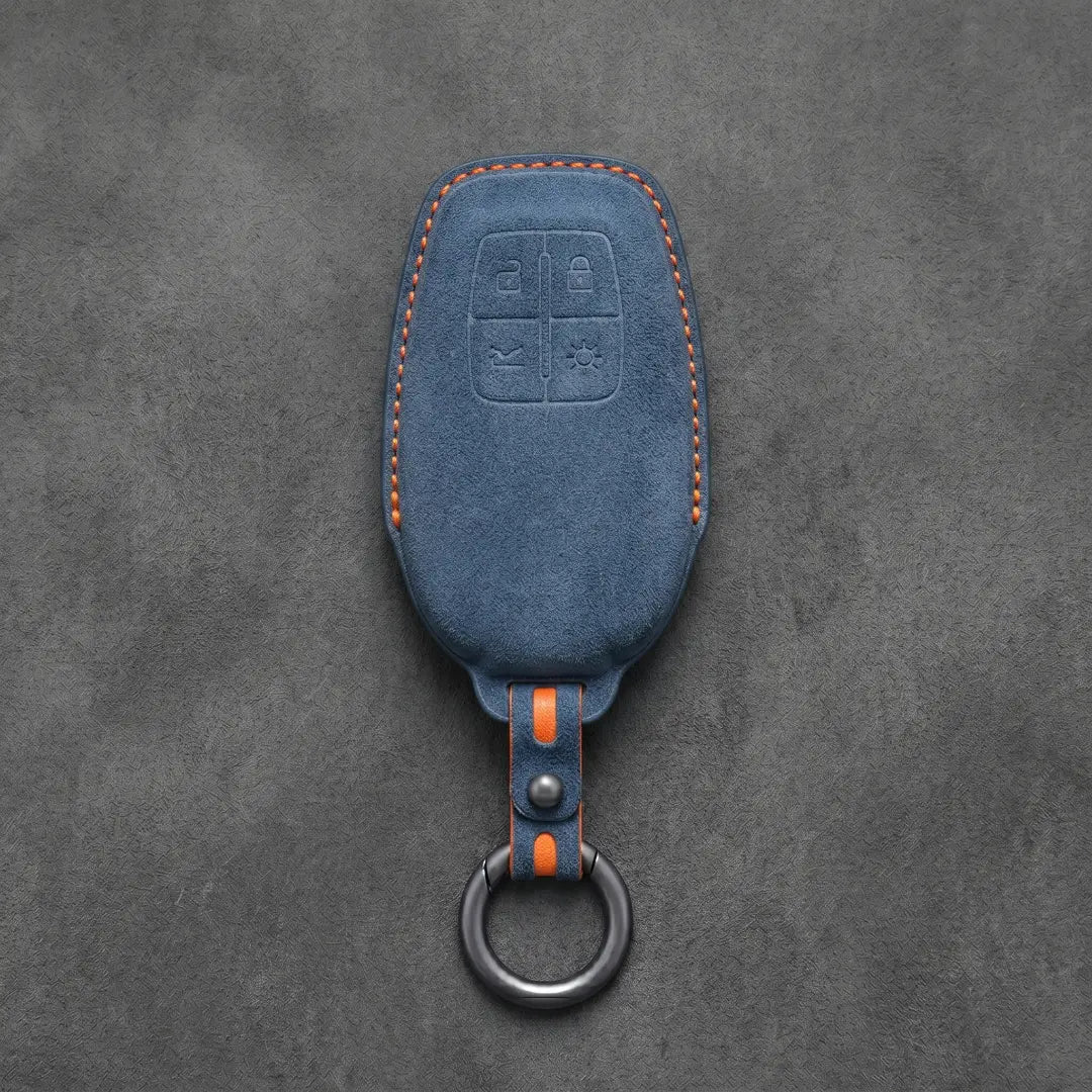 Ferrari Hand-Stitched Alcantara Key Fob Cover – Shield 4-Button Smart Key