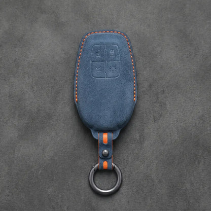 Ferrari Hand-Stitched Alcantara Key Fob Cover – Shield 4-Button Smart Key