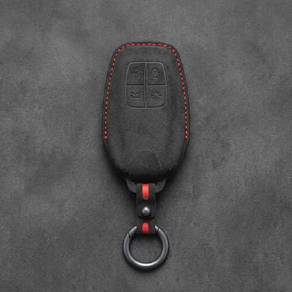 Ferrari Hand-Stitched Alcantara Key Fob Cover – Shield 4-Button Smart Key