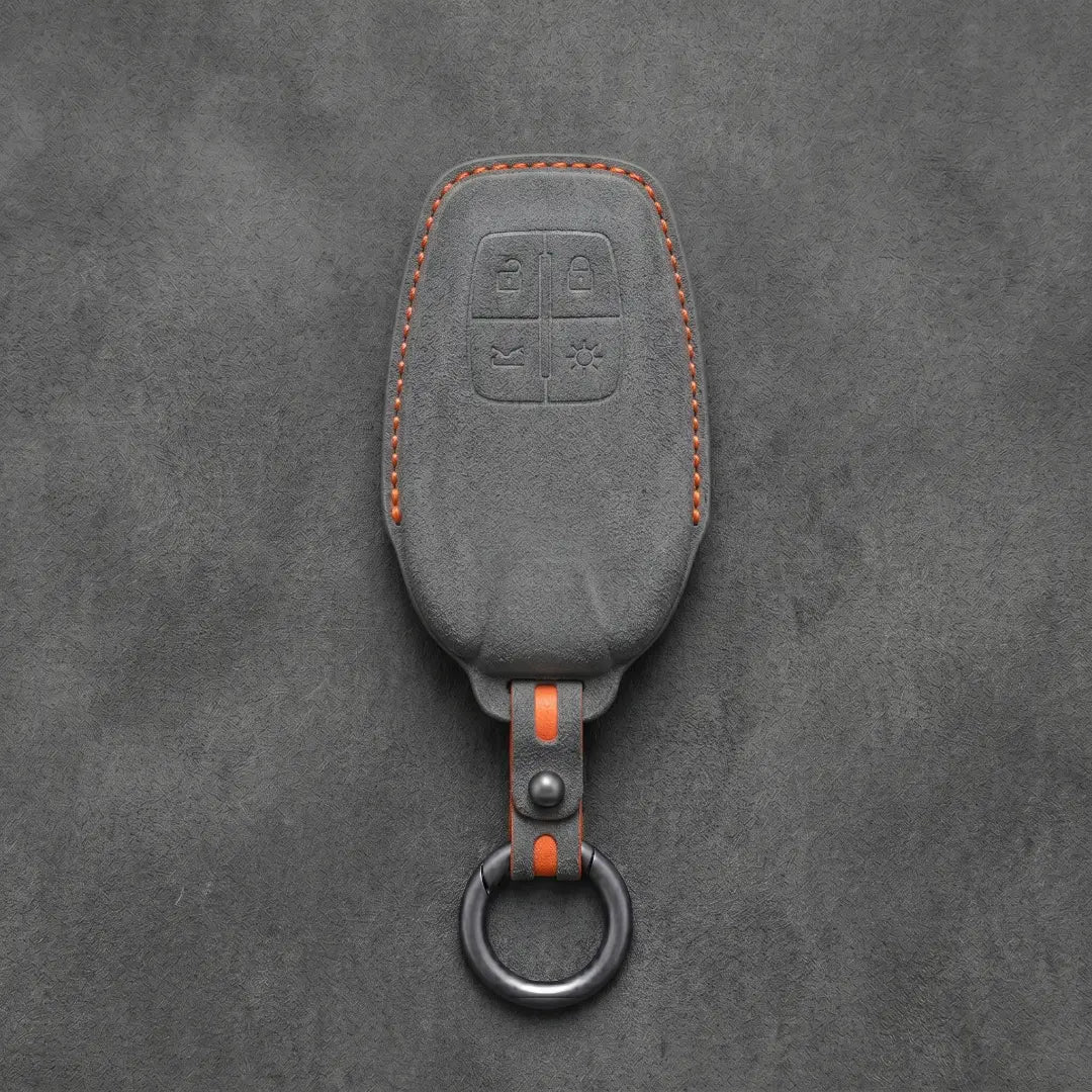 Ferrari Hand-Stitched Alcantara Key Fob Cover – Shield 4-Button Smart Key