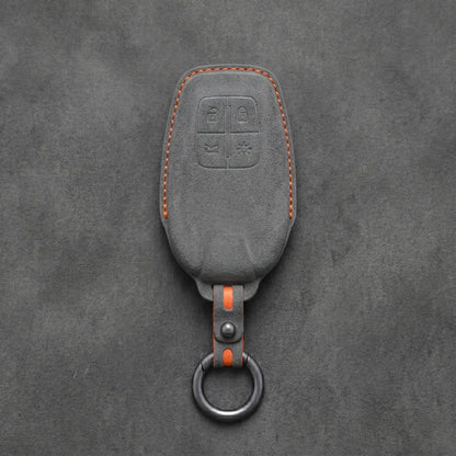 Ferrari Hand-Stitched Alcantara Key Fob Cover – Shield 4-Button Smart Key