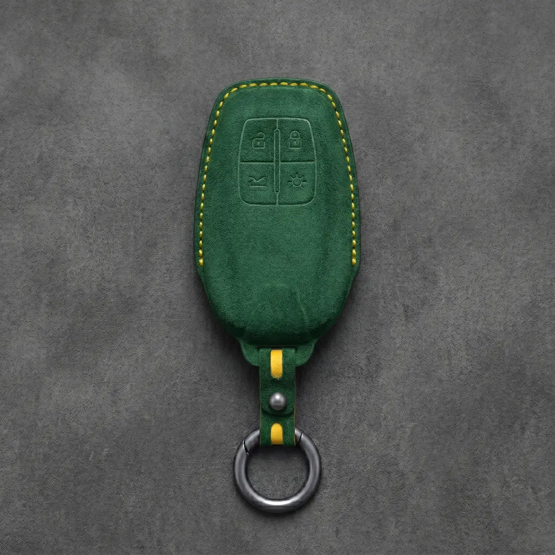 Ferrari Hand-Stitched Alcantara Key Fob Cover – Shield 4-Button Smart Key