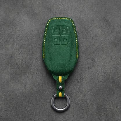 Ferrari Hand-Stitched Alcantara Key Fob Cover – Shield 4-Button Smart Key