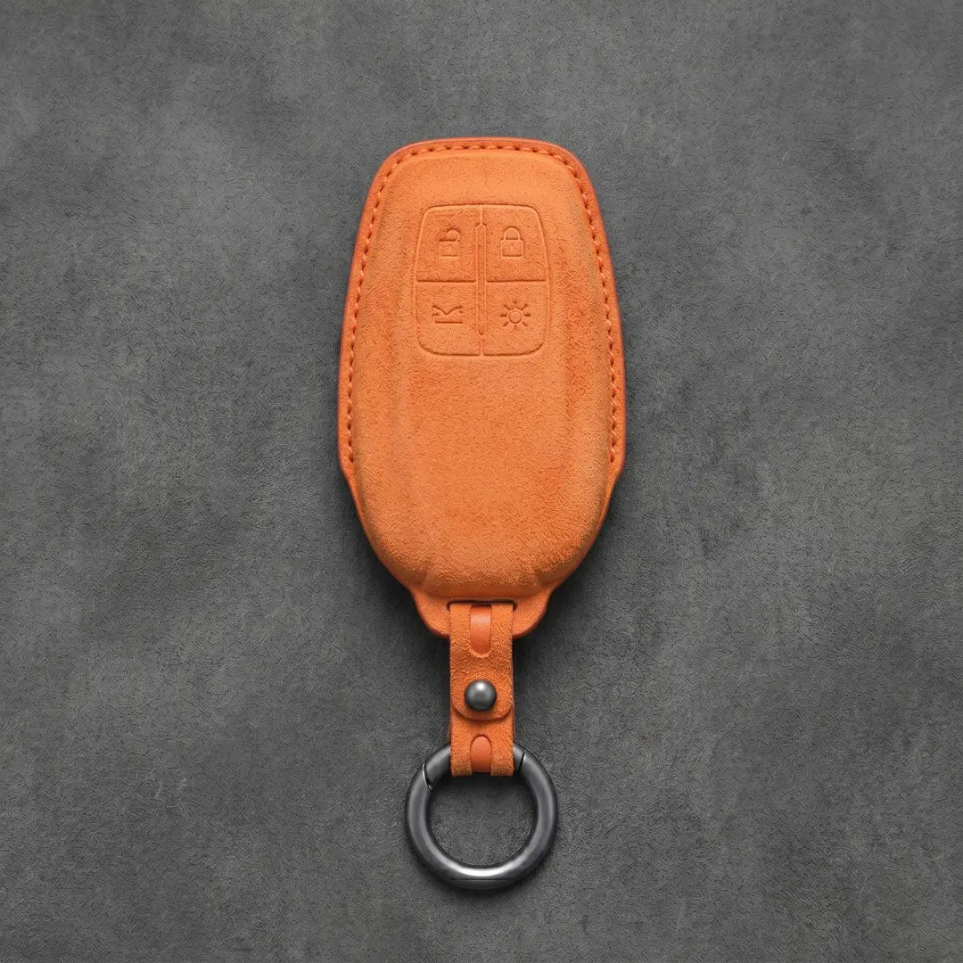 Ferrari Hand-Stitched Alcantara Key Fob Cover – Shield 4-Button Smart Key