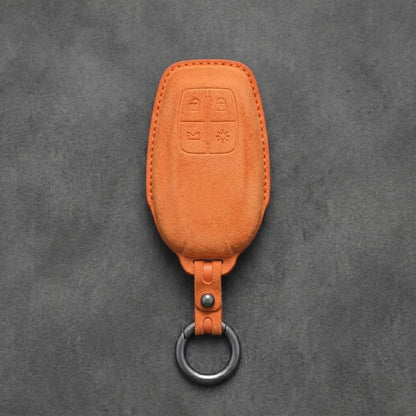 Ferrari Hand-Stitched Alcantara Key Fob Cover – Shield 4-Button Smart Key