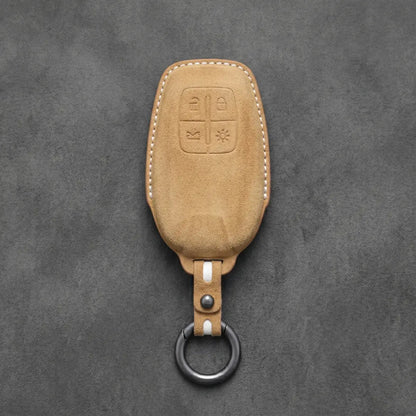 Ferrari Hand-Stitched Alcantara Key Fob Cover – Shield 4-Button Smart Key