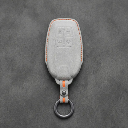 Ferrari Hand-Stitched Alcantara Key Fob Cover – Shield 4-Button Smart Key