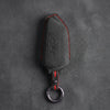 Ford Hand-Stitched Alcantara Key Fob Cover - Asymmetrical Style