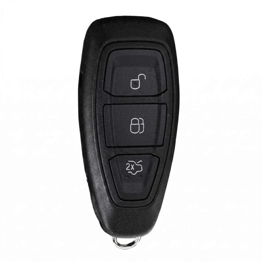 Ford Hand - Stitched Alcantara Key Fob Cover - Oval 3 - Button - Dark charcoal