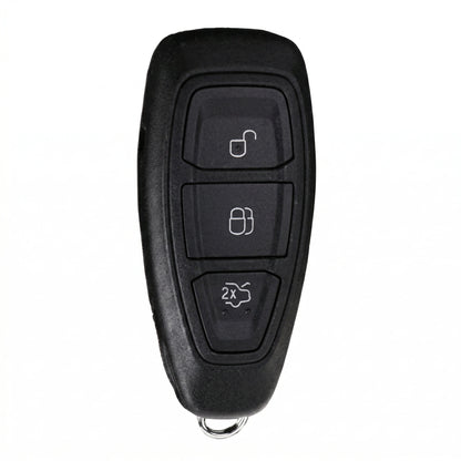 Ford Hand - Stitched Alcantara Key Fob Cover - Oval 3 - Button - Dark charcoal