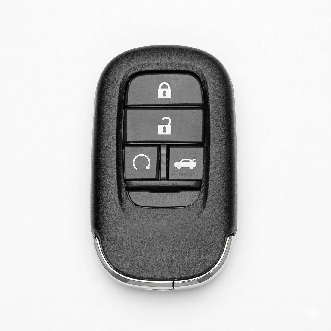 Honda Hand - Stitched Alcantara Key Fob Cover - Smart Key 4 - Button - Dark charcoal