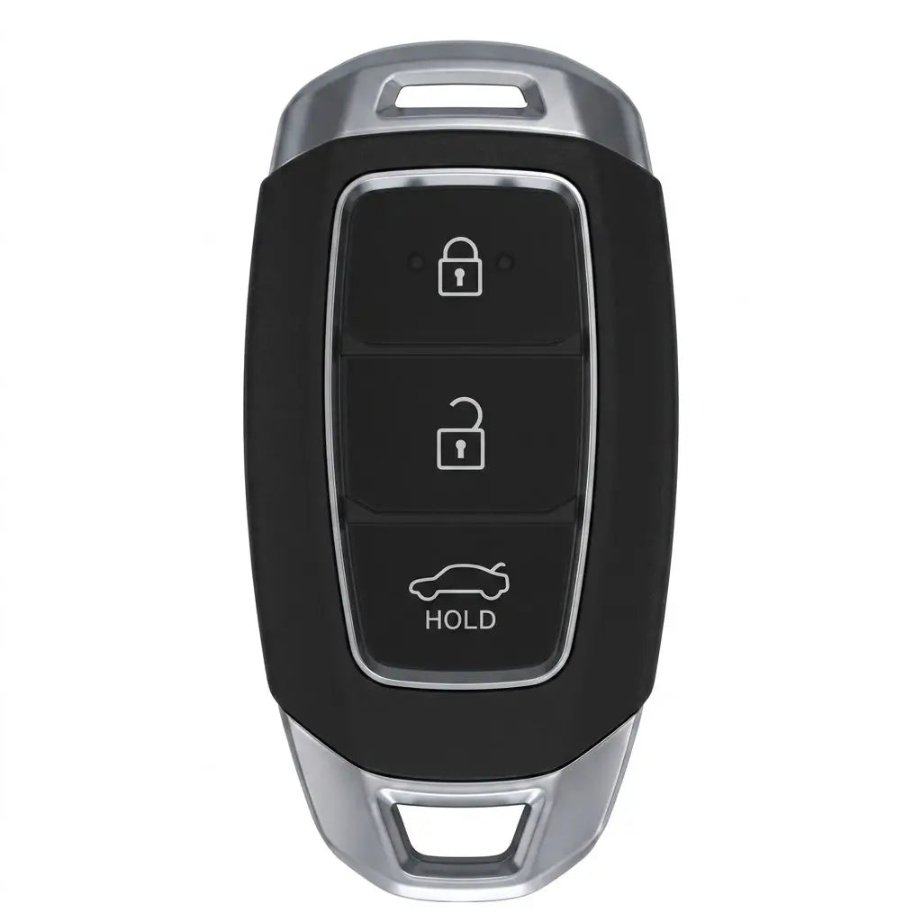 Hyundai Key Fob Cover – Silver Cap 3-Button