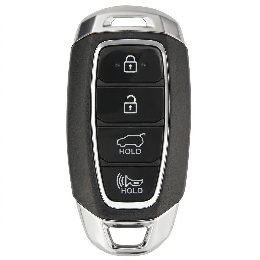 Hyundai Key Fob Cover – Silver Cap 4-Button