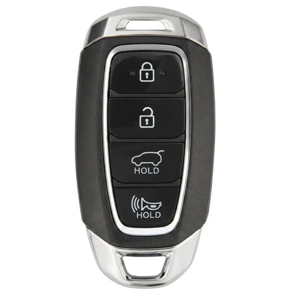 Hyundai Key Fob Cover – Silver Cap 4-Button