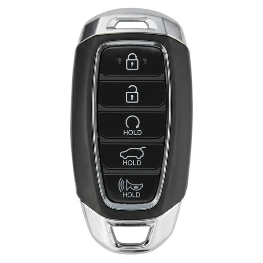 Hyundai Key Fob Cover – Silver Cap 5-Button