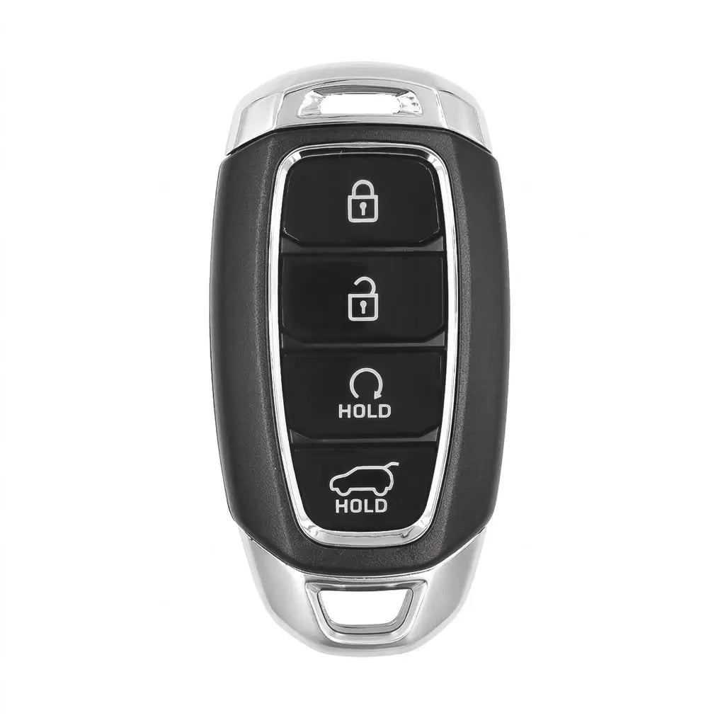 Hyundai Key Fob Cover – Silver Cap Start & Trunk
