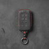 Jeep Hand-Stitched Alcantara Key Fob Cover – Vertical 5-Button Smart Key