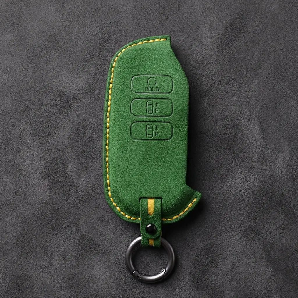 Kia Hand-Stitched Alcantara Key Fob Cover – Side-Button Smart Key