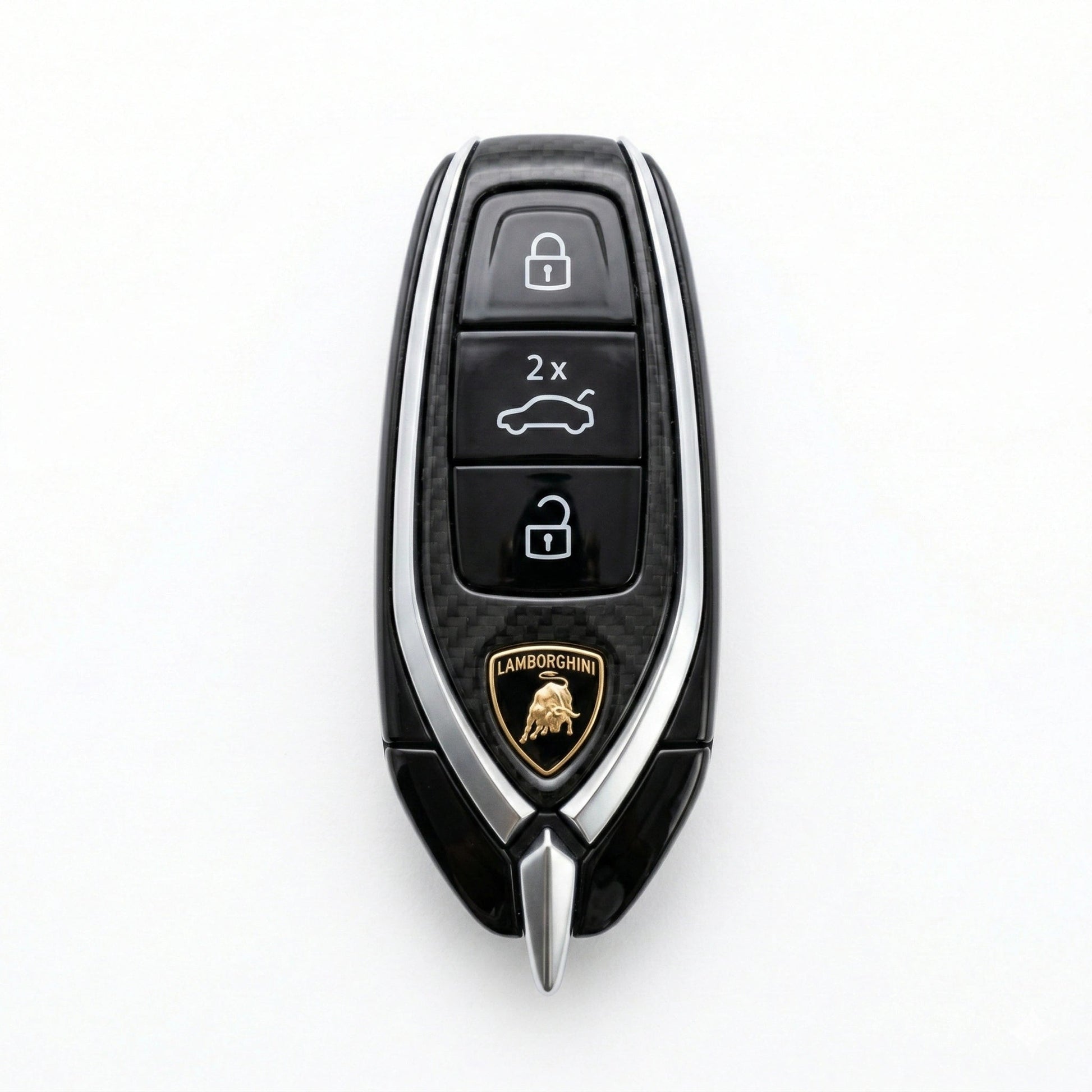 Lamborghini Urus Hand - Stitched Alcantara Key Fob Cover - White