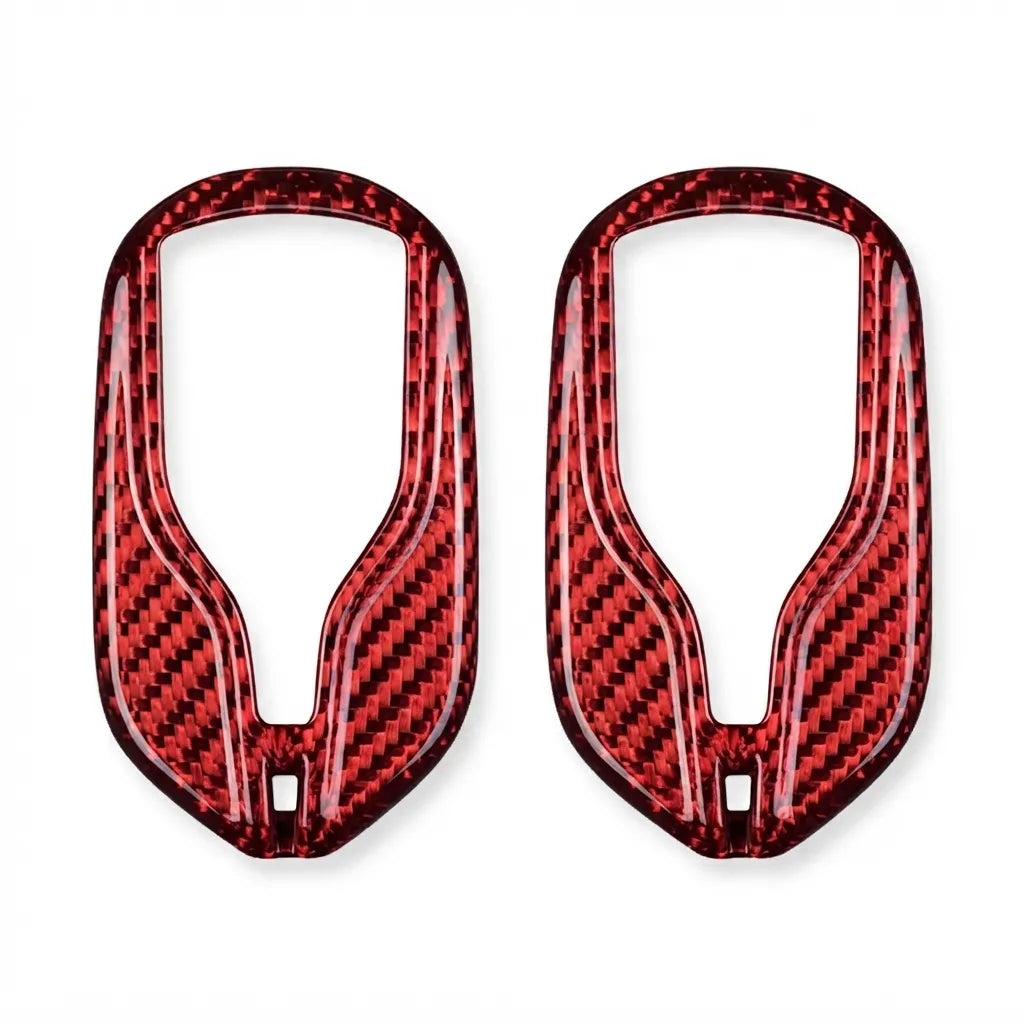 Maserati Carbon-Schlüsselhülle - Schild-Design, 4 Tasten