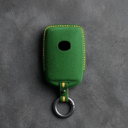 Mazda Hand - Stitched Alcantara Key Fob Cover – Side - Button Series - A