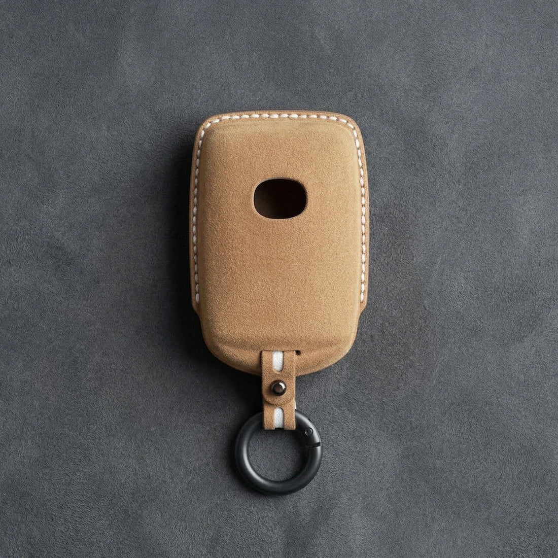 Mazda Hand - Stitched Alcantara Key Fob Cover – Side - Button Series - A