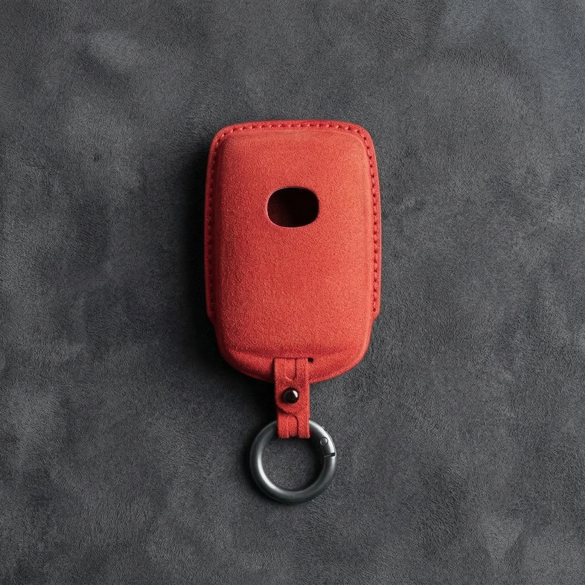 Mazda Hand - Stitched Alcantara Key Fob Cover – Side - Button Series - A