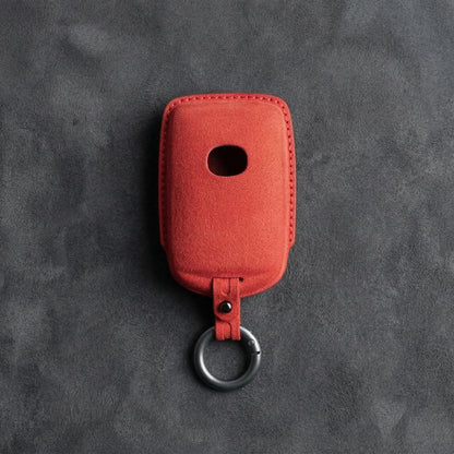 Mazda Hand - Stitched Alcantara Key Fob Cover – Side - Button Series - A