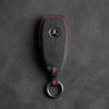 Mercedes-Benz Alcantara Key Fob - Chrome SmartKey 4-Button