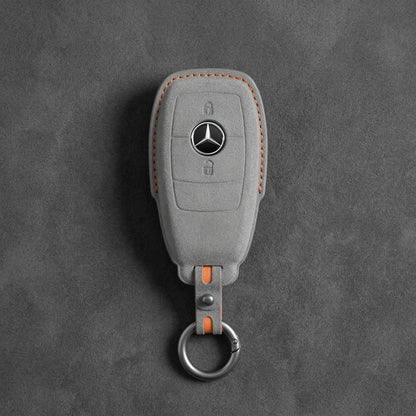 Mercedes - Benz Alcantara Key Fob – Contemporary 2 - Button - Dark gray