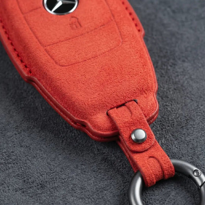 Mercedes - Benz Alcantara Key Fob – Contemporary 2 - Button - Red